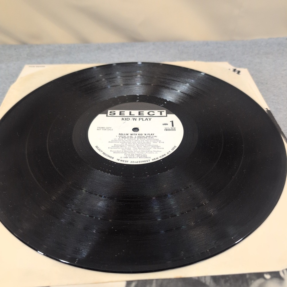 Kid N Play Rollin With Kid N Play 12 Inch Vinyl Single 1989 Promo FMS62335 VG - Picture 3 of 6